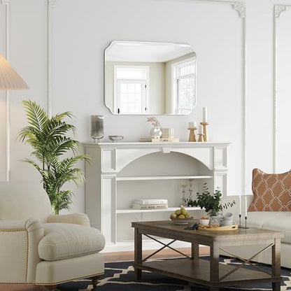 24x32 Inch Bathroom Mirrors for Over Sink, Frameless Mirrors for Wall