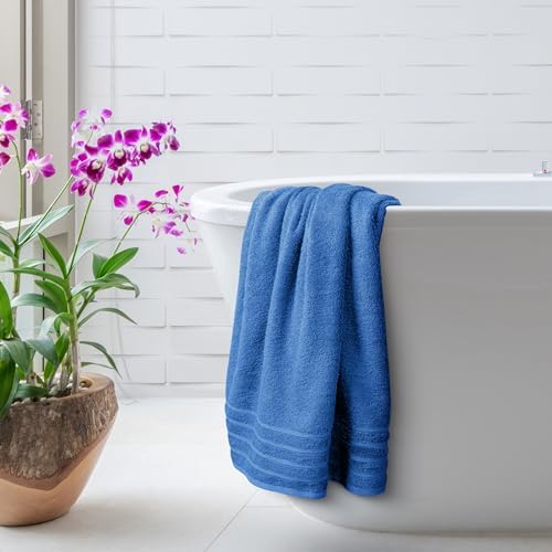 Avalon Towels Bath Towels Set of 4, Size 30 x 60 Inches - 60% Cotton, 40% Viscose Made from Bamboo, Soft and Absorbent, Quick Drying, Lightweight, Perfect for Daily Use