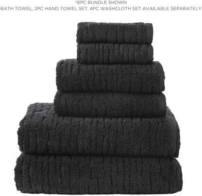 SKL Home CloudSoft Bath Towel, 100% Cotton Luxury, Slate