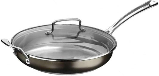 Cuisinart 12 Inch Skillet, Black Stainless Steel, BSC722-30H