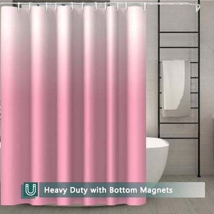 Shower Curtain Liner, 100% Waterproof Peva Shower Curtains with 3 Duty Heavy Bottom Magnets and 12 Rust Proof Grommets, 72x72 Weighted Shower Liner for Shower Stall, Bathtubs