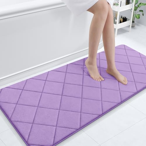 OLANLY Memory Foam Bath Mat 59x24, Ultra Soft and Absorbent Bathroom Rugs