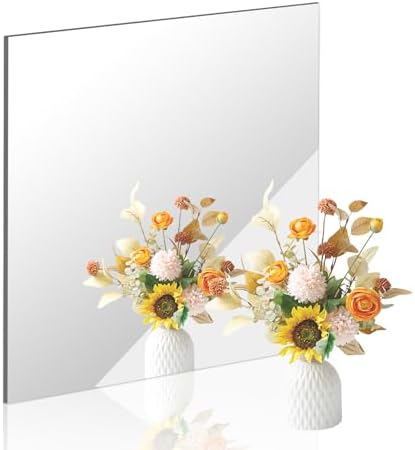 18x18 in Acrylic Mirror Sheet for Wall, 2.5mm Plastic Wall Mirror
