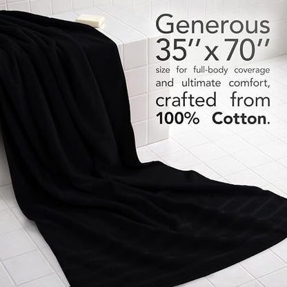 American Soft Linen 100% Cotton Luxury Turkish Towels, 2PC 35x70 Bath Sheet