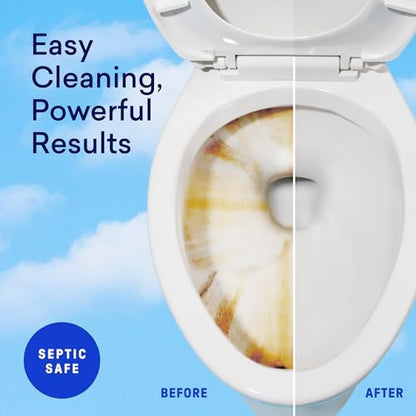 BLUELAND 100% Plastic Free Toilet Bowl Cleaner Tablets Set, Eucalyptus