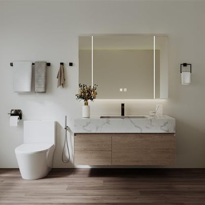 20-Piece 23.6 Inch Matte Black Bathroom Hardware Accessories Set