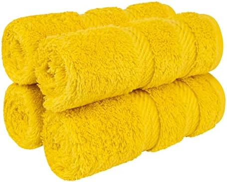 American Soft Linen 100% Cotton Luxury Turkish Towels, 4 PC Washcloth Set