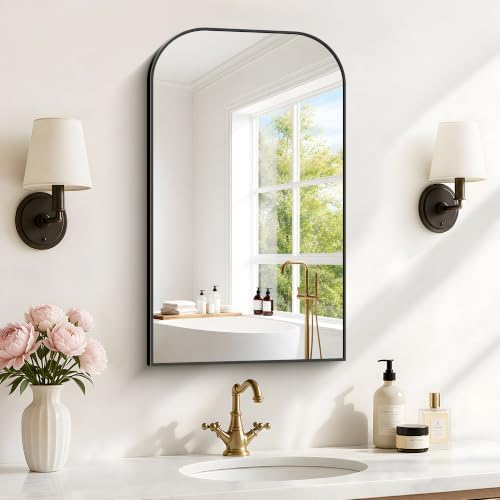 YIROMAN Bathroom Mirrors for Over Sink,18"x30" Black Bathroom Vanity Mirror