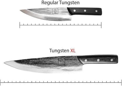 COOLINA Chef's Duo Professional Kitchen Knife Set – Hand-Forged Tungsten XL & Altomino Chef's Knives, High Carbon Steel, Perfect for Precision Chopping, Slicing, and Dicing