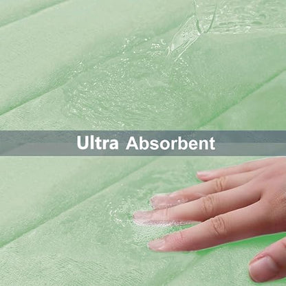 Buganda Memory Foam Bath Mat 35.4 x 24, Ultra Soft Absorbent Bathroom Rugs
