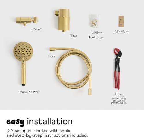 sproos! - Handheld Showerhead, High Performance Filtration, Golden Hour