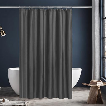 N&Y HOME Fabric Shower Stall Curtain or Liner 36 x 72 Inches, Graphite Gray