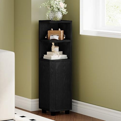 Hzuaneri Corner Cabinet, Small Bathroom Corner Cabinet with Doors