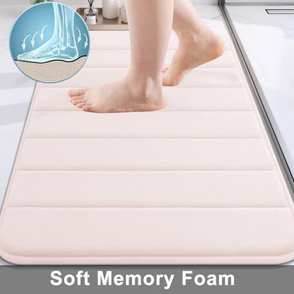 Buganda Memory Foam Bath Mat 35.4 x 24, Ultra Soft Absorbent Bathroom Rugs