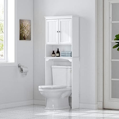 Spirich Over The Toilet Storage Cabinet with Doors, Bathroom Organizer