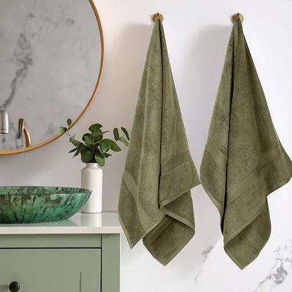 SUPERIOR Egyptian Cotton Plush & Absorbent, Bath Towel Set of 2,