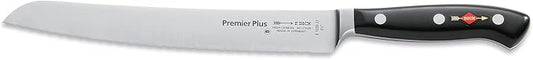 F. DICK - Premier Plus Bread Knife - Forged Steel with 8.2’’ blade & 56 HRC - Ideal for cutting bread - Jagged and serrated edge - NSF Certified - Ultra sharp - Ergonomic handle - Made in Germany