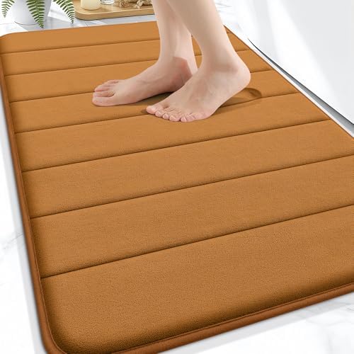 OLANLY Memory Foam Bath Mat 34x21, Super Soft and Absorbent Bathroom Rugs