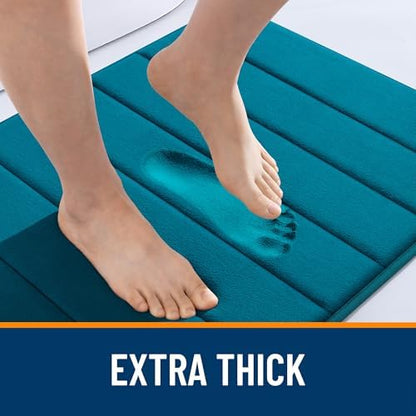 OLANLY Memory Foam Bath Mat 32x20, Super Soft and Absorbent Bathroom Rugs