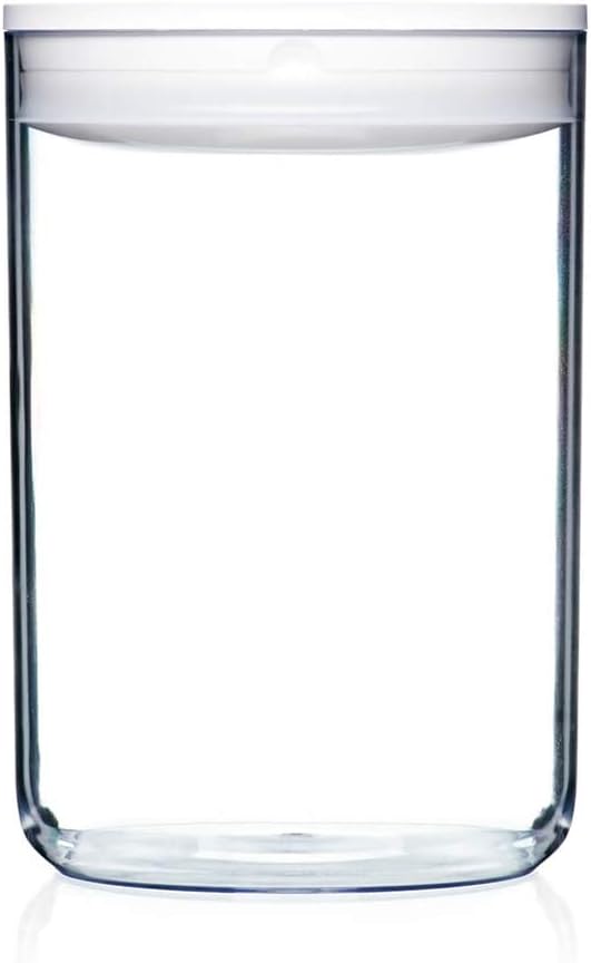 Click Clack Pantry Canister, 4.2-Quart, White Lid