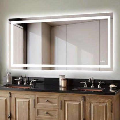 Hivone 72"X32" LED Bathroom Mirror with Lights, UL Listed