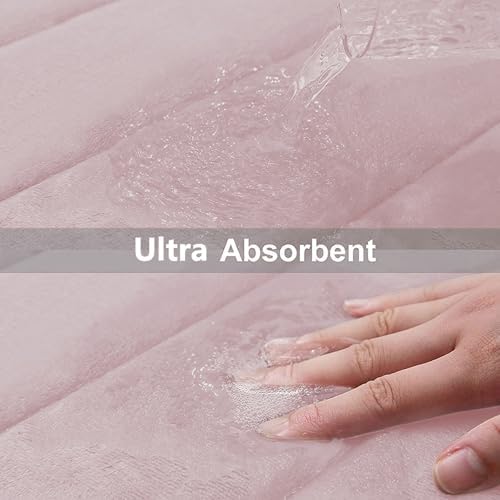 Buganda Memory Foam Bath Mat 24 x 16, Ultra Soft Absorbent Bathroom Rugs