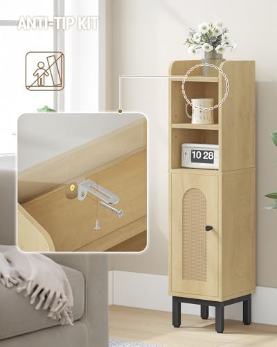 Hzuaneri Bathroom Storage Cabinet, Small Corner Floor Cabinet
