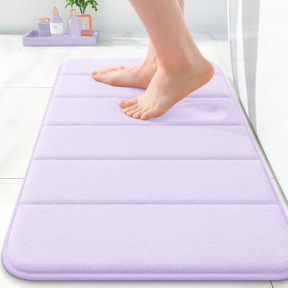 OLANLY Memory Foam Bath Mat 35x16, Super Soft and Absorbent Bathroom Rugs