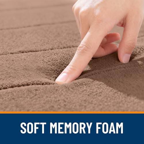 OLANLY Memory Foam Long Bathroom Rugs Runner 59x20, Super Soft Absorbent