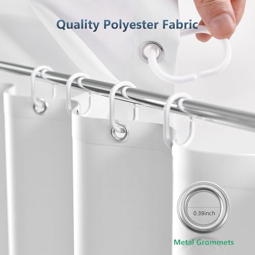 Classic Car Gloss Blue White Hot Rod Shower Curtain with Hooks 72 x 72 Inch