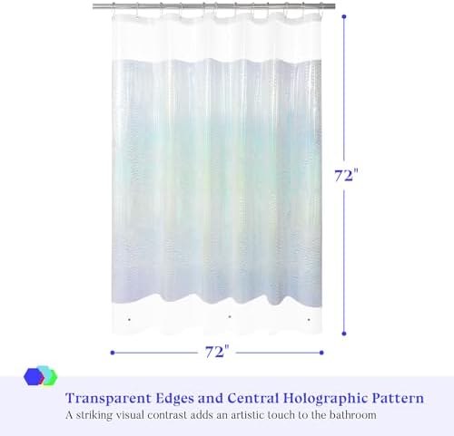 Mrs Awesome 72x72 Shower Curtain Liner Holographic