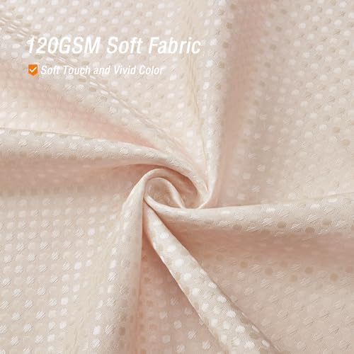 Gibelle Small Stall Blush Pink Fabric Shower Curtain, 36 x 72