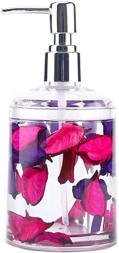 Locco Decor 4 Piece Acrylic Liquid 3D Floating Motion Bathroom Vanity Accessory Set Leaf