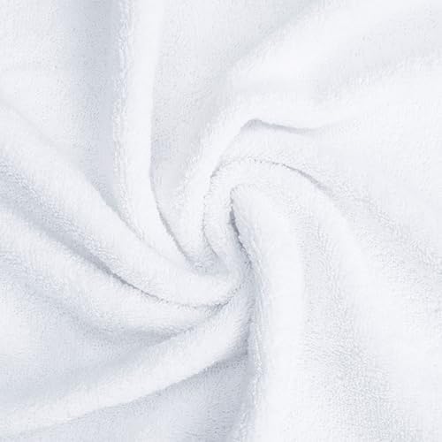 American Soft Linen Salem 100% Cotton Turkish 4 Piece Hand Towels for Bathroom, 600 GSM Soft Absorbent Quickdry Hand Face Towel Set, White