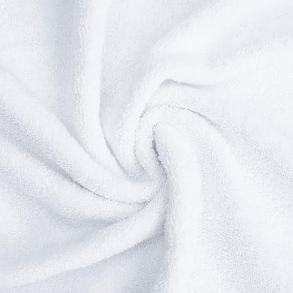 American Soft Linen Salem 100% Cotton Turkish 4 Piece Hand Towels for Bathroom, 600 GSM Soft Absorbent Quickdry Hand Face Towel Set, White