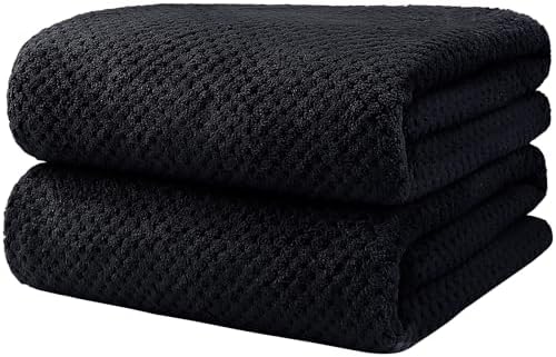 HOMEXCEL Bath Towels 2PK, Microfiber Ultra Soft Bathroom Towel, 27x54 in