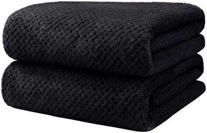 HOMEXCEL Bath Towels 2PK, Microfiber Ultra Soft Bathroom Towel, 27x54 in