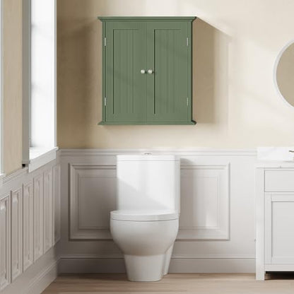 ChooChoo Bathroom Wall Cabinet with 2 Doors, Over The Toilet