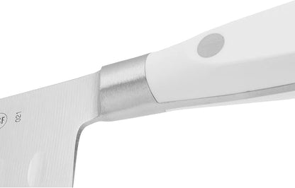 Arcos Santoku Knife Forged Blade Stainless Steel NITRUM 140mm, POM Handle White, Resistant to Extreme Temperatures and Chemicals, Riviera Blanc Series