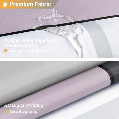 BTTN Lavender Modern Geometric Waterproof Fabric Shower Curtain, 72 x 72
