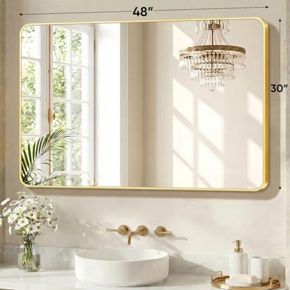 Sweetcrispy Bathroom Mirror, Vanity Mirrors for Wall, 30x48 Inch