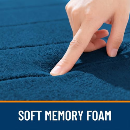 OLANLY Memory Foam Bath Mat 34x21, Super Soft and Absorbent Bathroom Rugs
