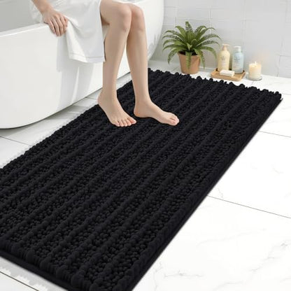 Arotive Bathroom Rugs Mat 40x24, Soft Absorbent Chenille Shaggy Bath Mat