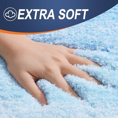 OLANLY Bathroom Runner Rug 44x24, Extra Soft Absorbent Microfiber Bath Rugs