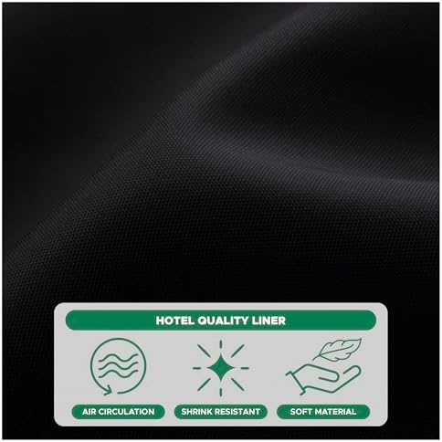 Fabric Shower Curtain Liner 54"W x 72"L-Black Narrow Stall Shower Liners