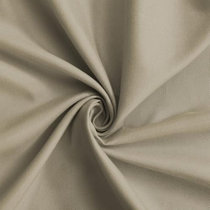 Homechoice Decor Taupe Ruffle Shower Curtain 72" W x 72" H