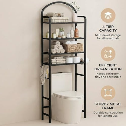 4-Tier Over The Toilet Storage, Bathroom Organizer