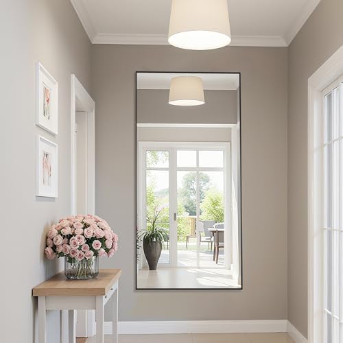 Bathroom Mirror 71" x 36", Large Rectangle Wall Mirror, Black
