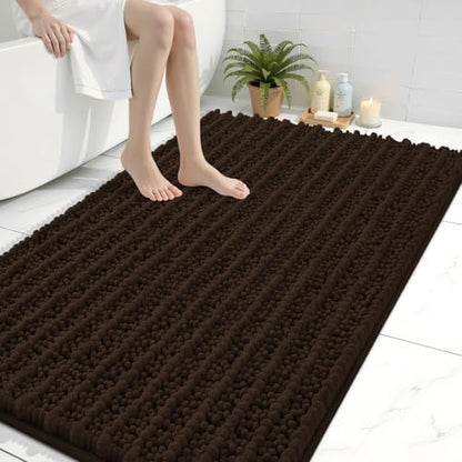Arotive Bathroom Rugs Mat 44x32, Soft Absorbent Chenille Shaggy Bath Mat