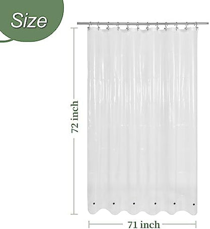 Mrs Awesome 71x72 Shower Curtain Liner Clear